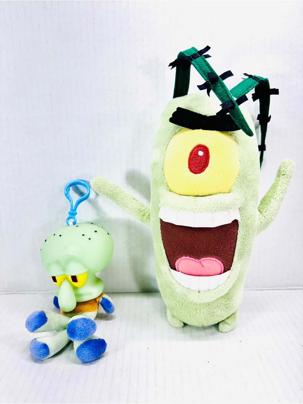 Universal Studios Plankton & Squidward Plush Stuffed Toy SpongeBob SquarePants